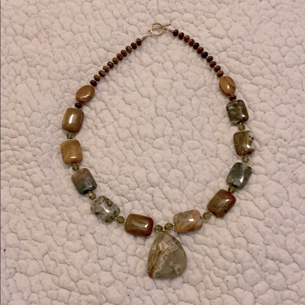 Stone and swarovski beads!